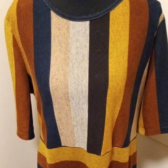 Striped Midi Dress in Multicolor - Picture 6 of 8